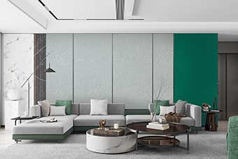 六盘水轻奢风格-客厅