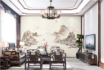 六盘水森佰汇航空纤维墙咔（巴山蜀水）